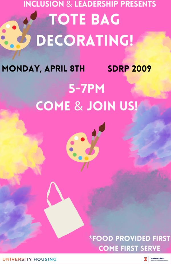 tote bag decorating flyer