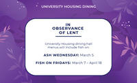 Lent Observance in Dining Graphic