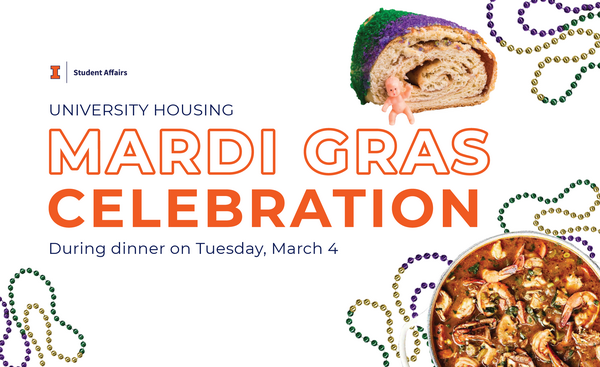 Mardi Gras Celebration Dinner Graphic