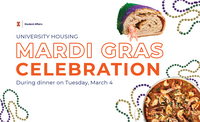 Mardi Gras Celebration Dinner Graphic