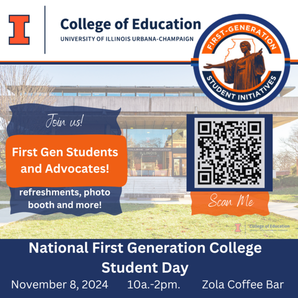 College of Education flyer First Gen Day