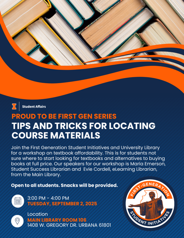 Flyer with all information in the description. Image of students at resource fair