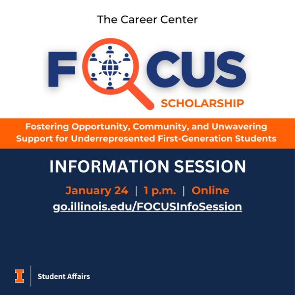 FOCUS Scholarship Information Session #4, January 24, 2024, 1 p.m., Online