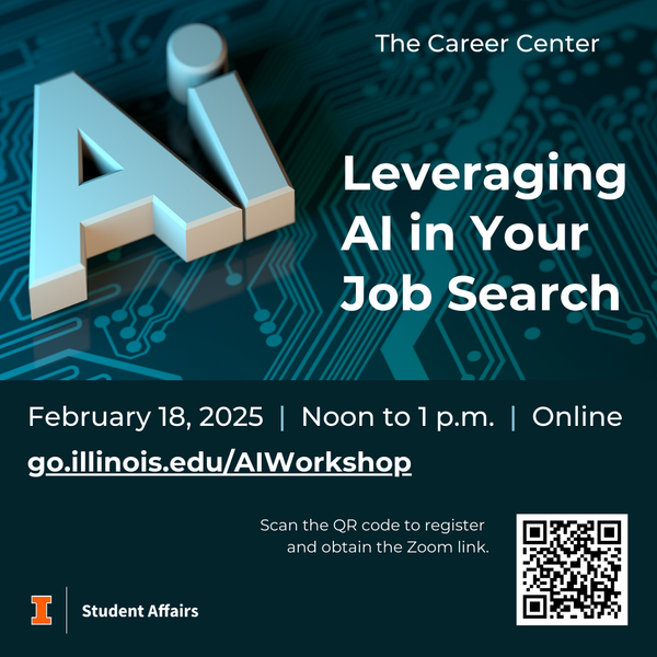 Leveraging AI in YOur Job Search, February 18, 2025, 12-1 p.m., Online