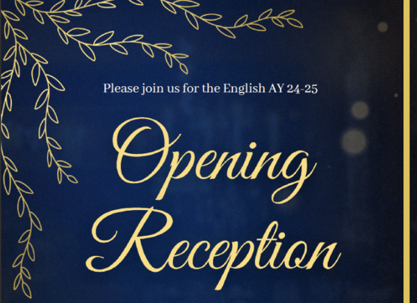 Please join us for the English AY 24-45 opening reception