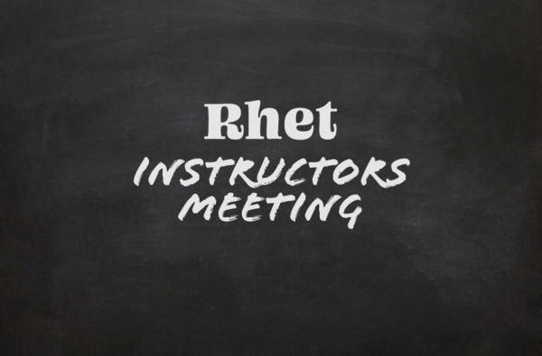 Rhet instructor meeting