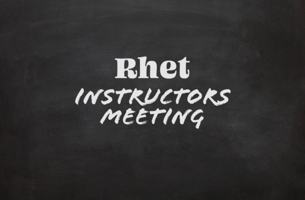 Rhet Instructors Meeting
