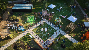 Festival Aerial View