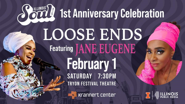 Celebrate Illinois Soul's first anniversary with Loose Ends featuring Jane Eugene on Saturday, February 1 at Krannert Center for the Performing Arts