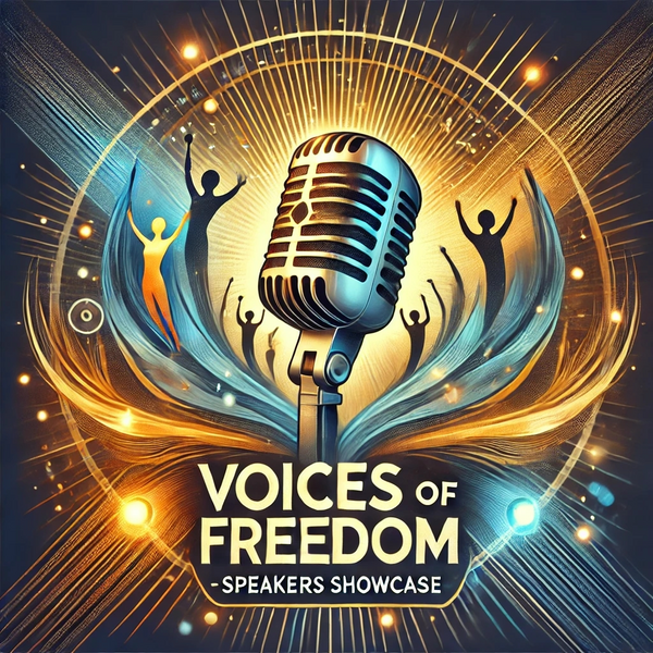 Voices of Freedom Flyer With a Mic