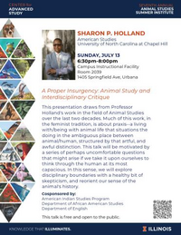 A Proper Insurgency: Animal Study and Interdisciplinary Critique Flyer