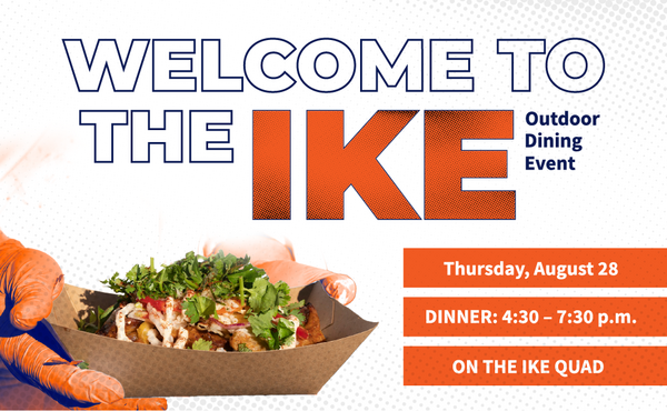 Welcome to the Ike Outdoor Dining Event graphic