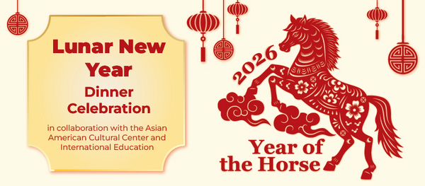 Lunar New Year dinner celebration graphic