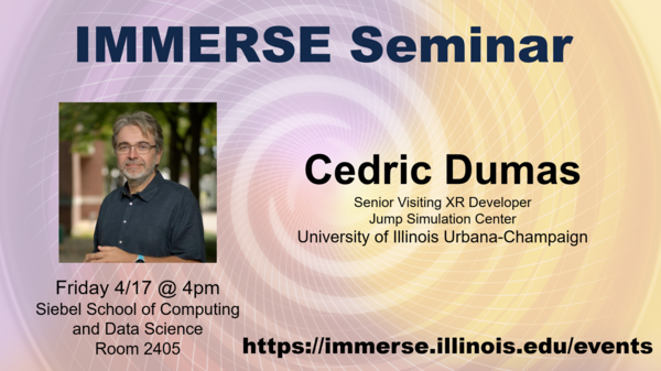 IMMERSE Seminar - Cedric Dumas