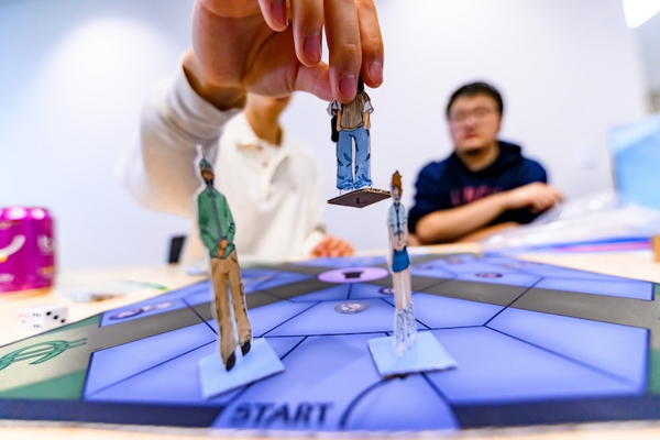 Pieces on a Game Board