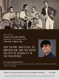 Details for Oct 24 Coráñez Bolton talk - all included in event description.