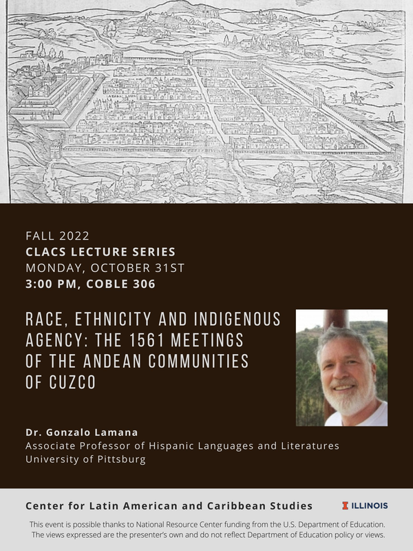 Details for Oct 31 Lamana talk - all included in event description.