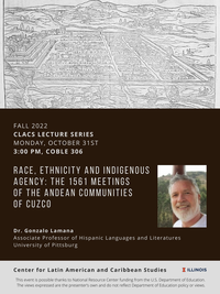 Details for Oct 31 Lamana talk - all included in event description.