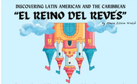 Cover of the book "el reino del reves": it shows a drawing of a bear with upside down trees on top
