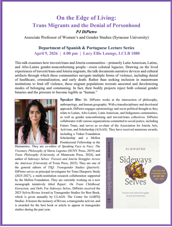 Dr. DiPietro talk 4/9