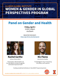 event presentation titles and speaker photos of Rachel Garthe and Nic Flores