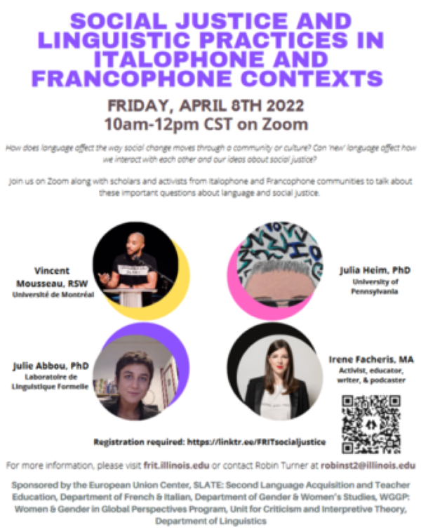 Guest speakers Vincent Mousseau, Julia Heim, Julie Abbou, Irene Facheris