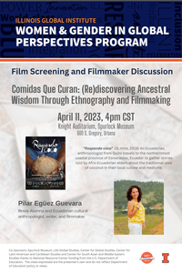 Event title, date, and photo of film