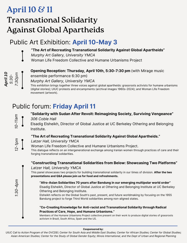Transnational Solidarity Against Global Apartheids April 10 & 11