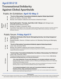 Transnational Solidarity Against Global Apartheids April 10 & 11