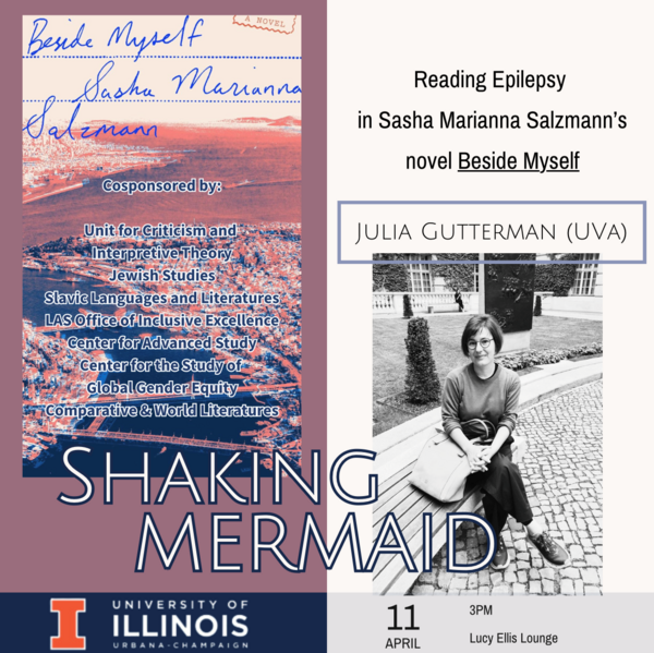 Reading Epilepsy in Sasha Marianna's novel Beside Myself, April 11