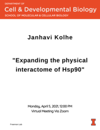 Janhavi Kolhe Spring 2021 Seminar Flyer