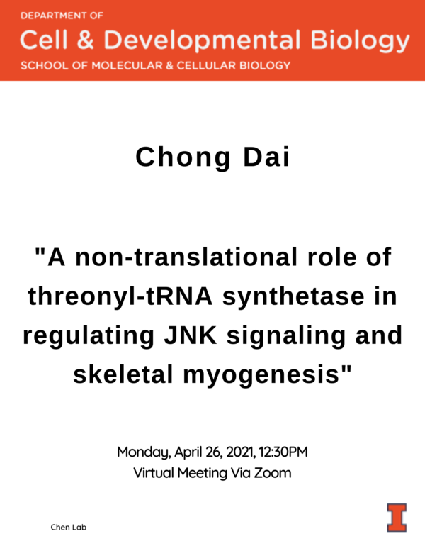 Chong Dai Spring 2021 Flyer