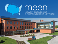 Photo of Big Ten Conference Center in Rosemont, Illinois with MEEN logo