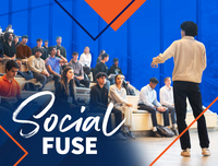 photo of student pitching their startup idea